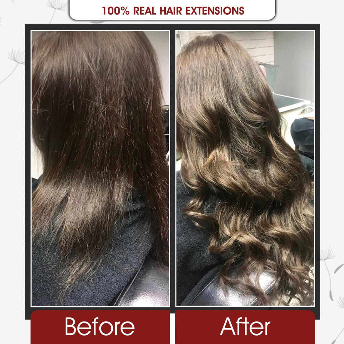 100% Real Hair Extensions