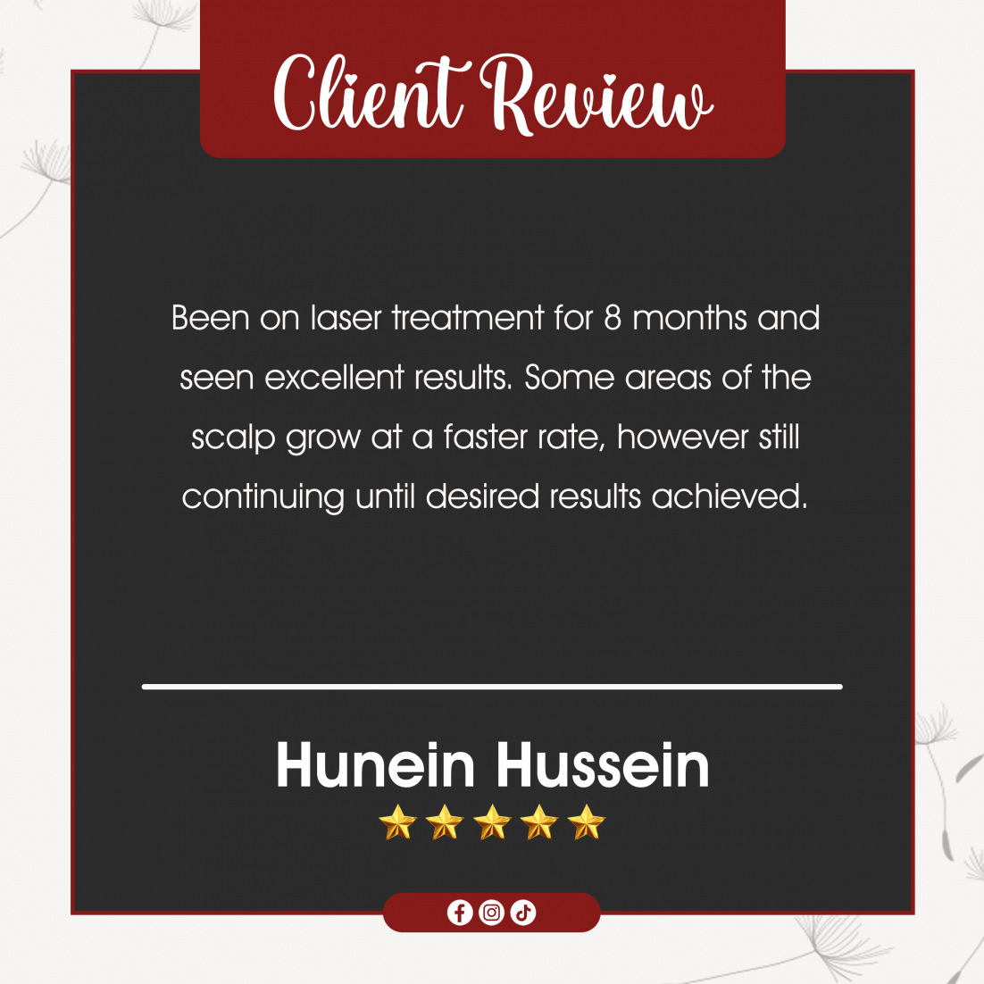 5 Star Client Review